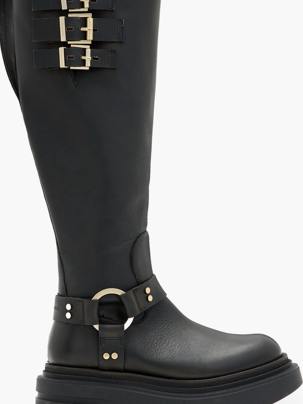 Allsaints Jada knee high lug sole Boots - Women - Picture 3 of 4